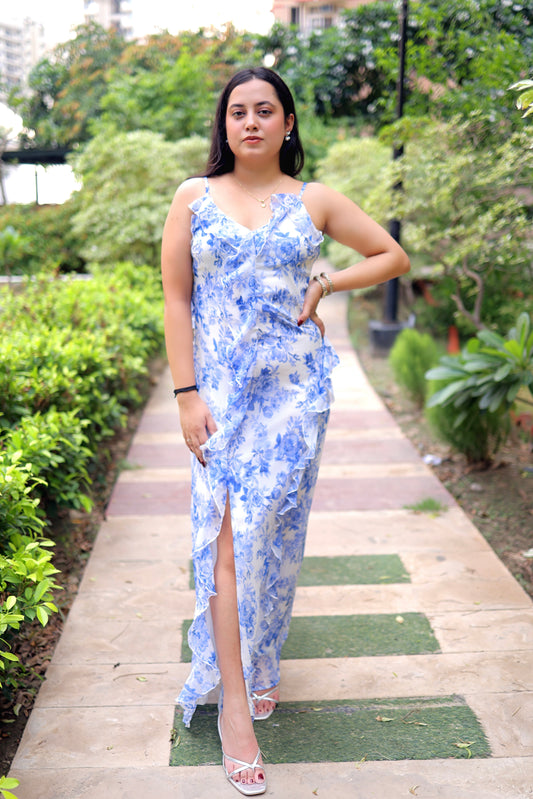 The Ruffle Slit Maxi