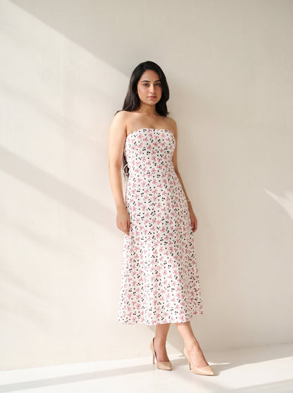 Cherry Pop Tube Midi Dress