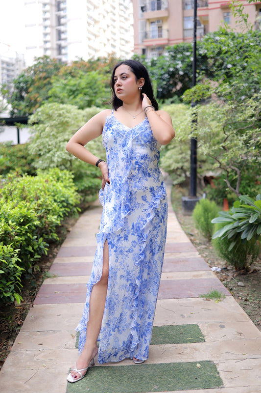 The Ruffle Slit Maxi