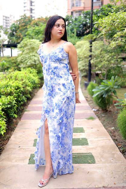 The Ruffle Slit Maxi