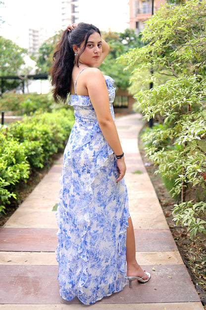 The Ruffle Slit Maxi