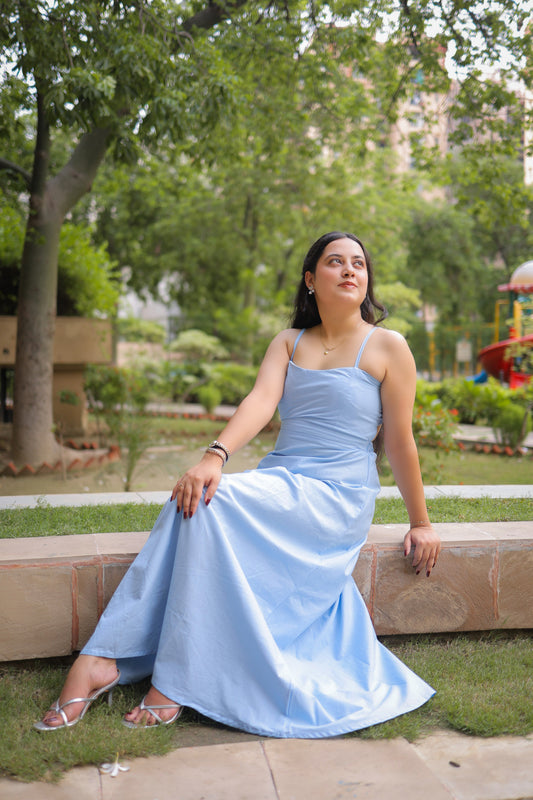 Backless Bow Maxi Dress