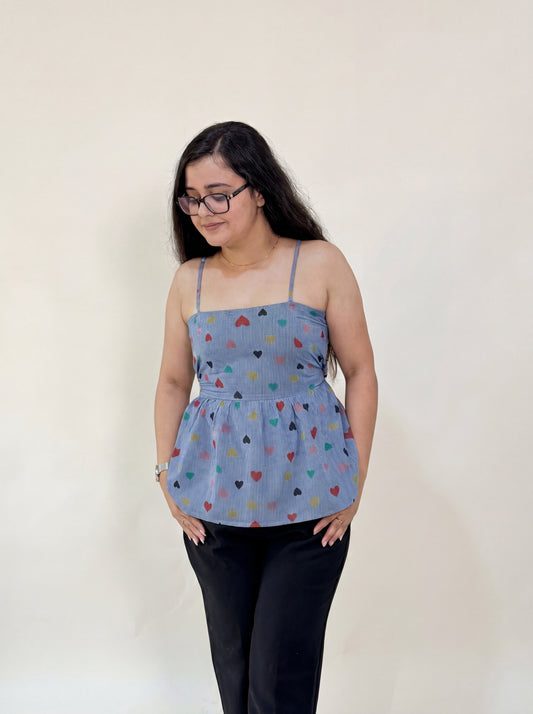 All Eyes on Bow Top front on model