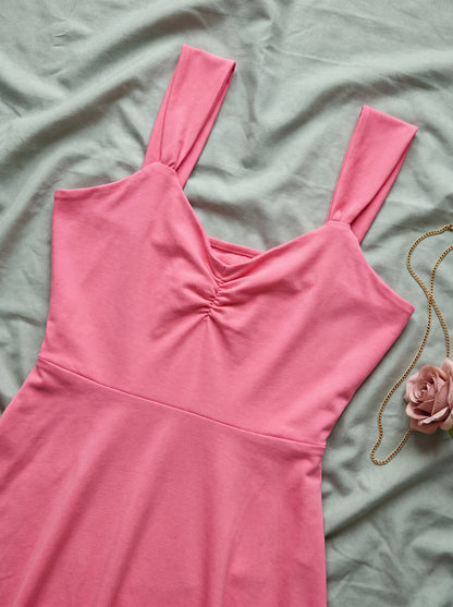 Coral Maxi Dress bodice detail