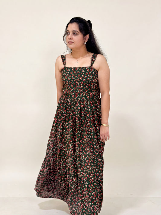 Floral Dream Maxi Dress on model