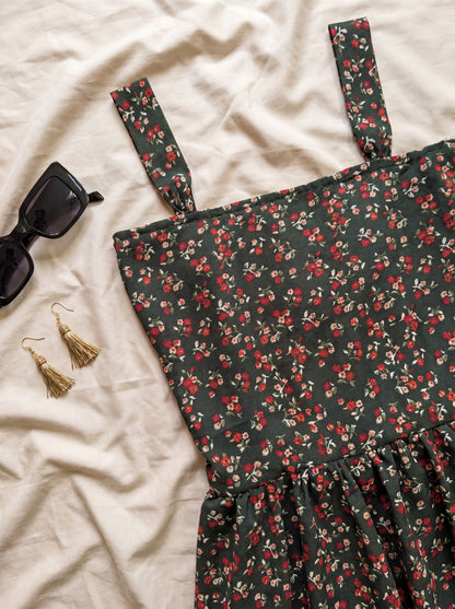 Floral Dream Maxi Dress bodice detail
