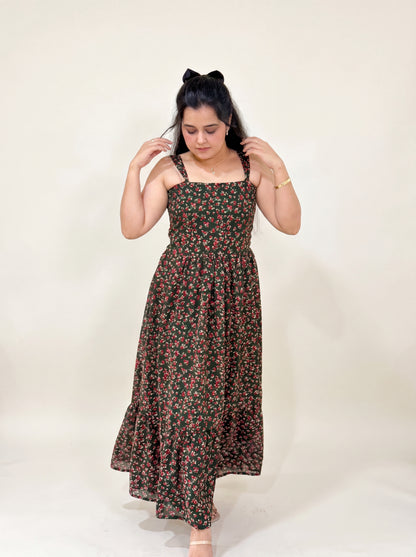 Floral Dream Maxi Dress on model front