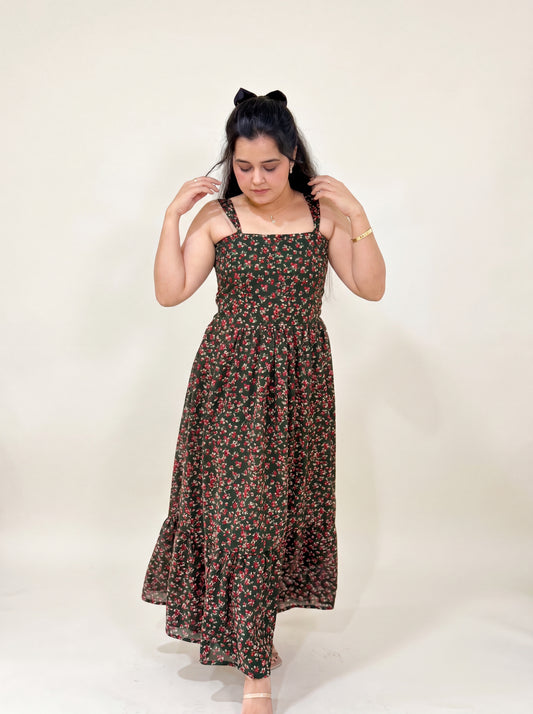 Floral Dream Maxi Dress on model front