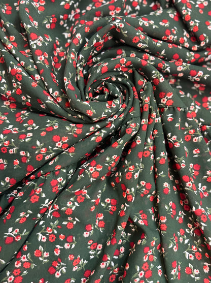 Floral Dream Maxi Dress fabric detail